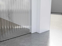 Fortifura galeria inloopdouche ribbel glas 40x200 cm easy clean - afbeelding 2 van  3