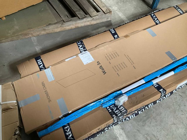 Fortifura galeria inloopdouche ribbel glas 40x200 cm easy clean - afbeelding 3 van  3