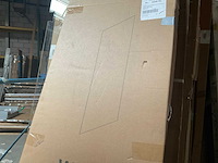Fortifura galeria inloopdouche ribbelglas glasplaat easy clean 50x200cm - afbeelding 2 van  3