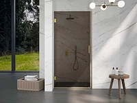 Fortifura galeria inloopdouche rookglas glasplaat 90x200cm easy clean