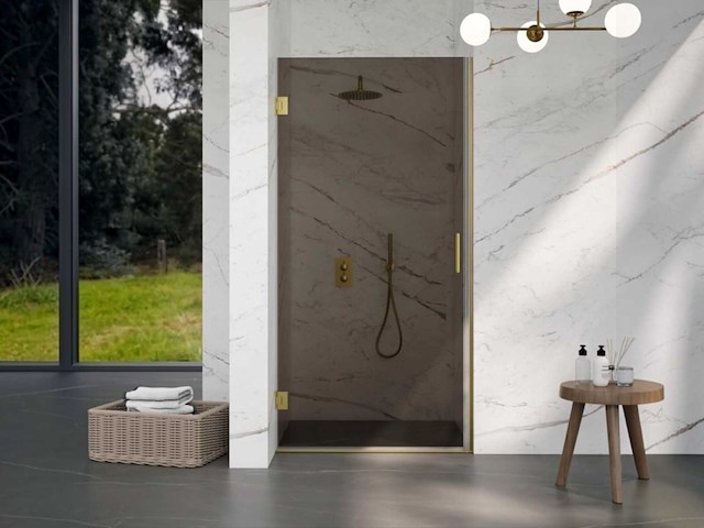 Fortifura galeria inloopdouche rookglas glasplaat 90x200cm easy clean - afbeelding 2 van  2