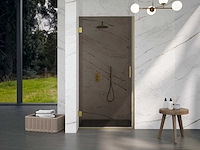 Fortifura galeria inloopdouche rookglas glasplaat 90x200cm easy clean - afbeelding 2 van  2