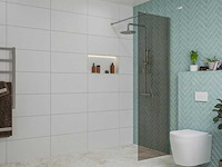 Fortifura galeria inloopdouche rookglas glasplaat easyclean 60x200cm - afbeelding 1 van  3