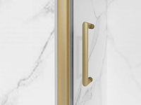 Fortifura galeria sw1122488 douchedeur 90x200cm geborsteld messing pvd easyclean antikalk - afbeelding 3 van  4