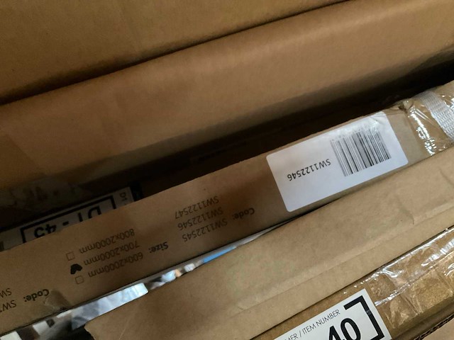 Fortifura galeria sw1122546 douchewand 70x200 easy clean - afbeelding 1 van  2