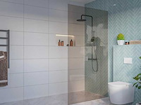Fortifura inloopdouche rookglas 110x200cm - afbeelding 1 van  1