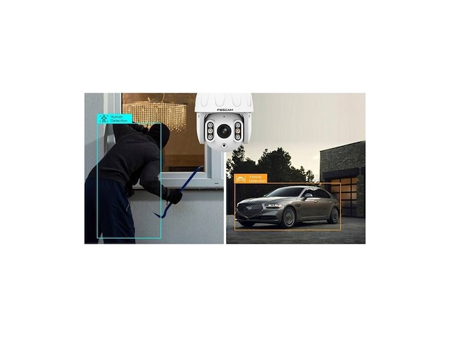 Foscam sd8ep beveiligingscamera 4k/8mp spotlights ip66 pan/tilt wit - afbeelding 1 van  2