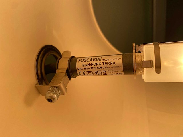 Foscarini fork terra - design vloerlamp - ivoor - dimbaar - afbeelding 5 van  11