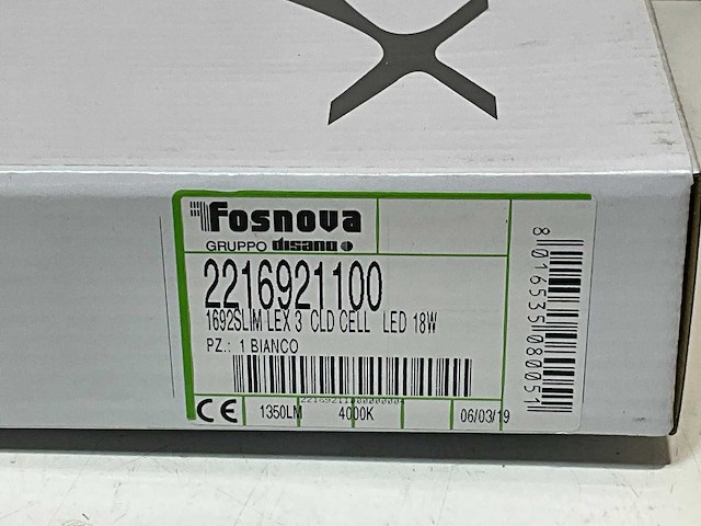 Fosnova led plafondlamp 18w (5x) - afbeelding 1 van  4