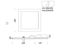 Fosnova led plafondlamp 18w (5x) - afbeelding 4 van  4