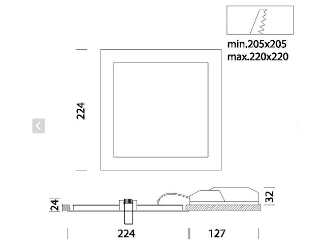 Fosnova led plafondlamp 18w (5x) - afbeelding 5 van  5