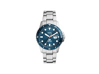 Fossil blue fs6050 horloge staal zilverkleurig 42 mm - afbeelding 1 van  3