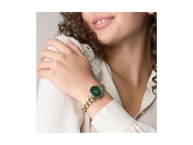 Fossil carlie dames horloge 28 mm goudkleurig - afbeelding 4 van  4