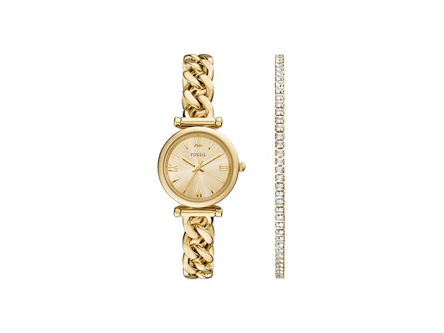 Fossil dames horloge geschenkset goudkleurig - afbeelding 1 van  4