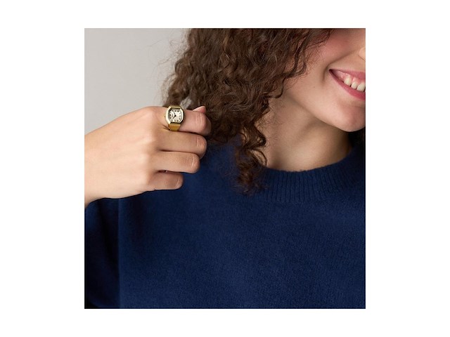 Fossil es5446 horloge analoog kwarts met armband van roestvrij staal - afbeelding 3 van  4