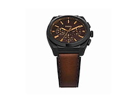 Fossil everett fs6108 horloge leer bruin 44 mm - afbeelding 2 van  4