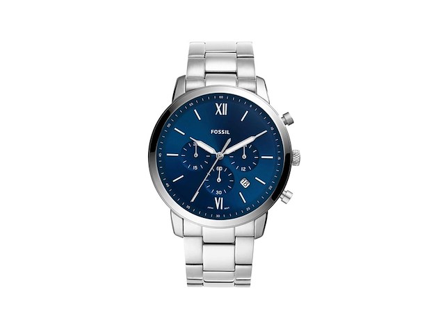 Fossil fs5792 heren horloge 44 mm zilverkleurig - afbeelding 1 van  4