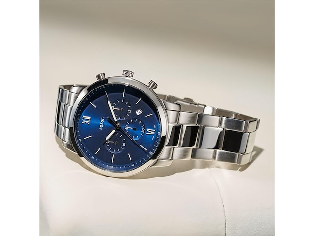 Fossil fs5792 heren horloge 44 mm zilverkleurig - afbeelding 3 van  4