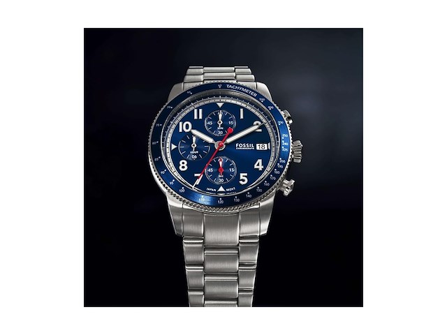 Fossil fs6047 mannen horloge zilverkleurig - afbeelding 3 van  3