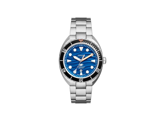 Fossil fs6064 heren horloge zilverkleurig - afbeelding 1 van  3