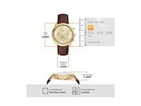 Fossil fs6113 heren horloge 44mm bruin - afbeelding 2 van  4