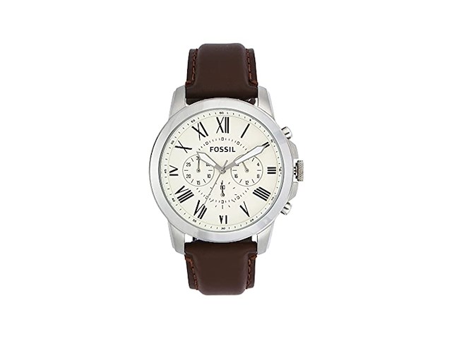 Fossil grant fs4735 herenhorloge 44 mm zilverkleurig - afbeelding 1 van  2