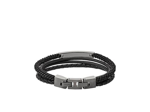 Fossil jf03185793 herenarmband 180 mm zwart - afbeelding 2 van  2