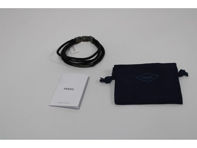 Fossil jf03185793 herenarmband 180 mm zwart/zilver - afbeelding 4 van  4