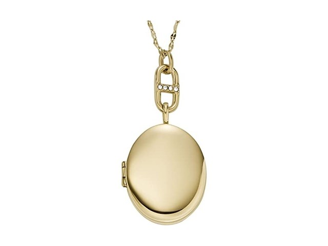 Fossil jf04426710 damesketting staal - afbeelding 1 van  2