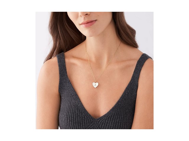 Fossil jf04430710 damesketting goud - afbeelding 4 van  6