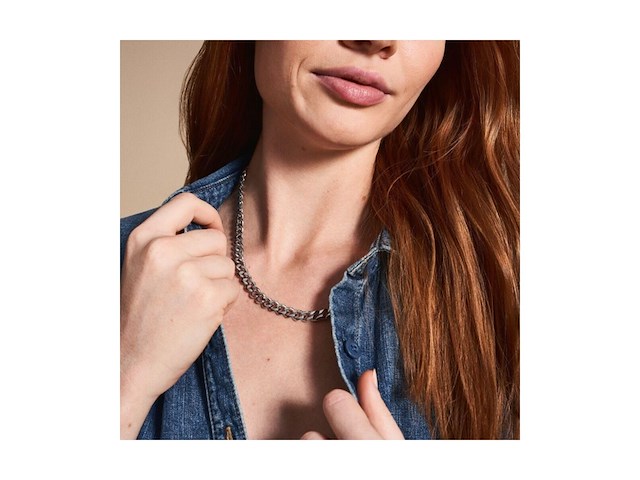 Fossil jf04614040 heren ketting zilverkleurig - afbeelding 3 van  4