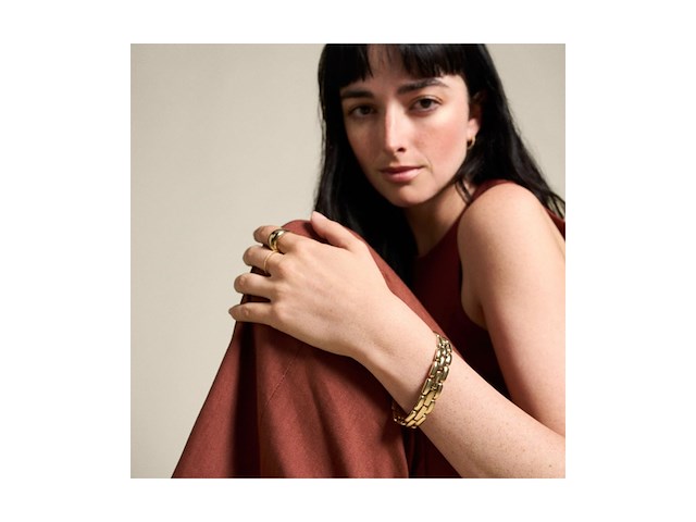 Fossil jf04784710 dames arden gouden roestvrij stalen armband roestvrij staal - afbeelding 4 van  4