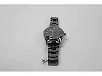 Fossil neutra chrono fs5503 horloge leer zwart 44 mm - afbeelding 3 van  3