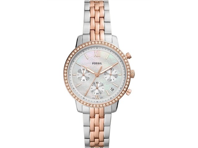 Fossil neutra dames horloge roestvrij staal - afbeelding 1 van  4