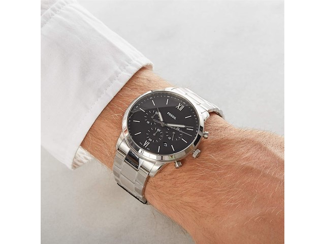 Fossil neutra fs5384 heren horloge zilver - afbeelding 2 van  2