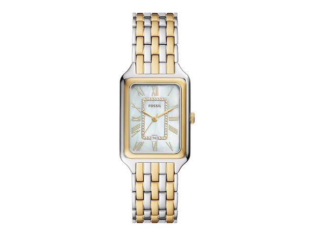 Fossil raquel es5304 dames horloge 26 mm goudkleurig - afbeelding 1 van  4