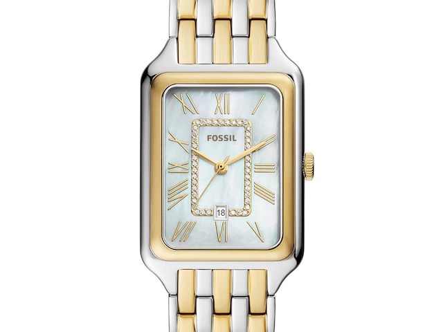 Fossil raquel es5304 dames horloge 26 mm goudkleurig - afbeelding 2 van  4