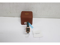 Fossil raquel horloge met drie wijzers in rosegoud roestvrij staal - afbeelding 5 van  6