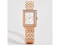 Fossil raquel horloge voor dames quartz uurwerk met drie wijzers en een roestvrij stalen band - afbeelding 1 van  4