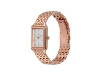 Fossil raquel horloge voor dames quartz uurwerk met drie wijzers en een roestvrij stalen band - afbeelding 2 van  4