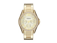 Fossil riley es3203 dames horloge goudkleurig - afbeelding 1 van  1