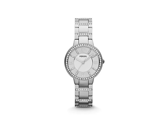 Fossil virginia es3282 horloge 26 mm staal zilverkleurig - afbeelding 1 van  1