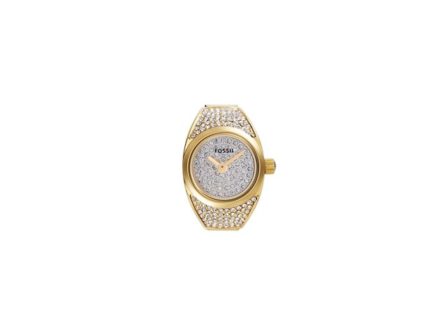 Fossil watch ring goudkleurig - afbeelding 1 van  2