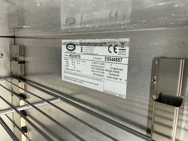 Foster - hr200stb - koelkast - afbeelding 5 van  5