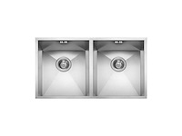 Foster quadra double stainless steel kitchen sink - 1208/890 - afbeelding 1 van  3