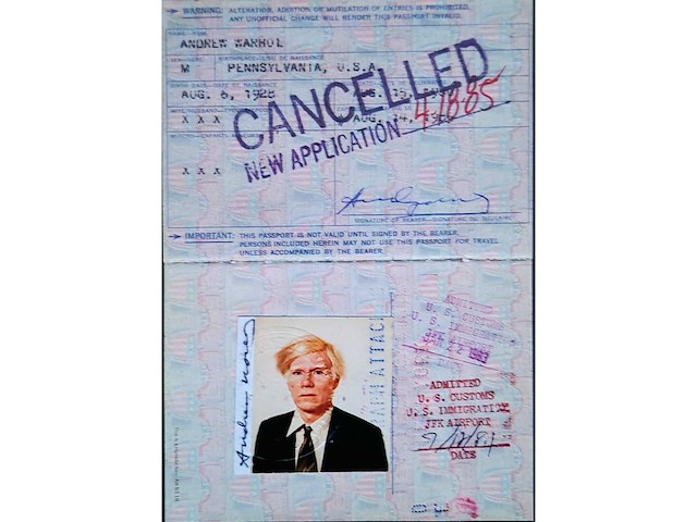 Foto andy warhol ‘paspoort’ - afbeelding 3 van  6