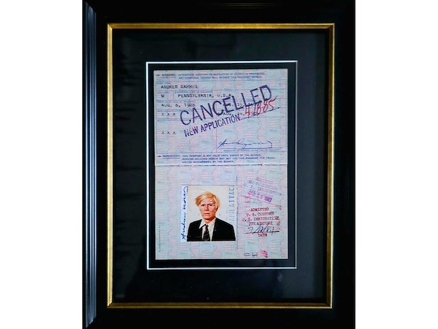 Foto andy warhol ‘paspoort’ - afbeelding 4 van  6
