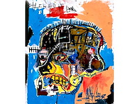 Foto basquiat ‘affiche skull’ - afbeelding 2 van  4