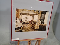 Foto in lijst, bodegom, interieur, woonwagenkamp stadskanaal, 1984