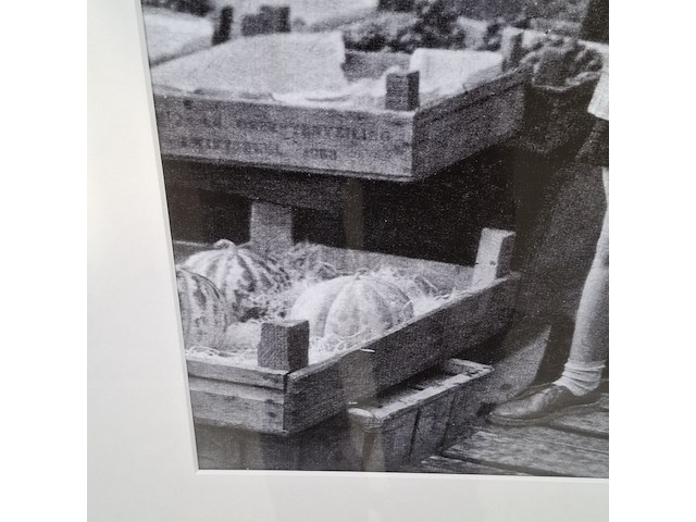 Foto in lijst, henk blansjaar, achtjarige andré hazes zingt op de albert cuypmarkt, 1959 - afbeelding 4 van  7